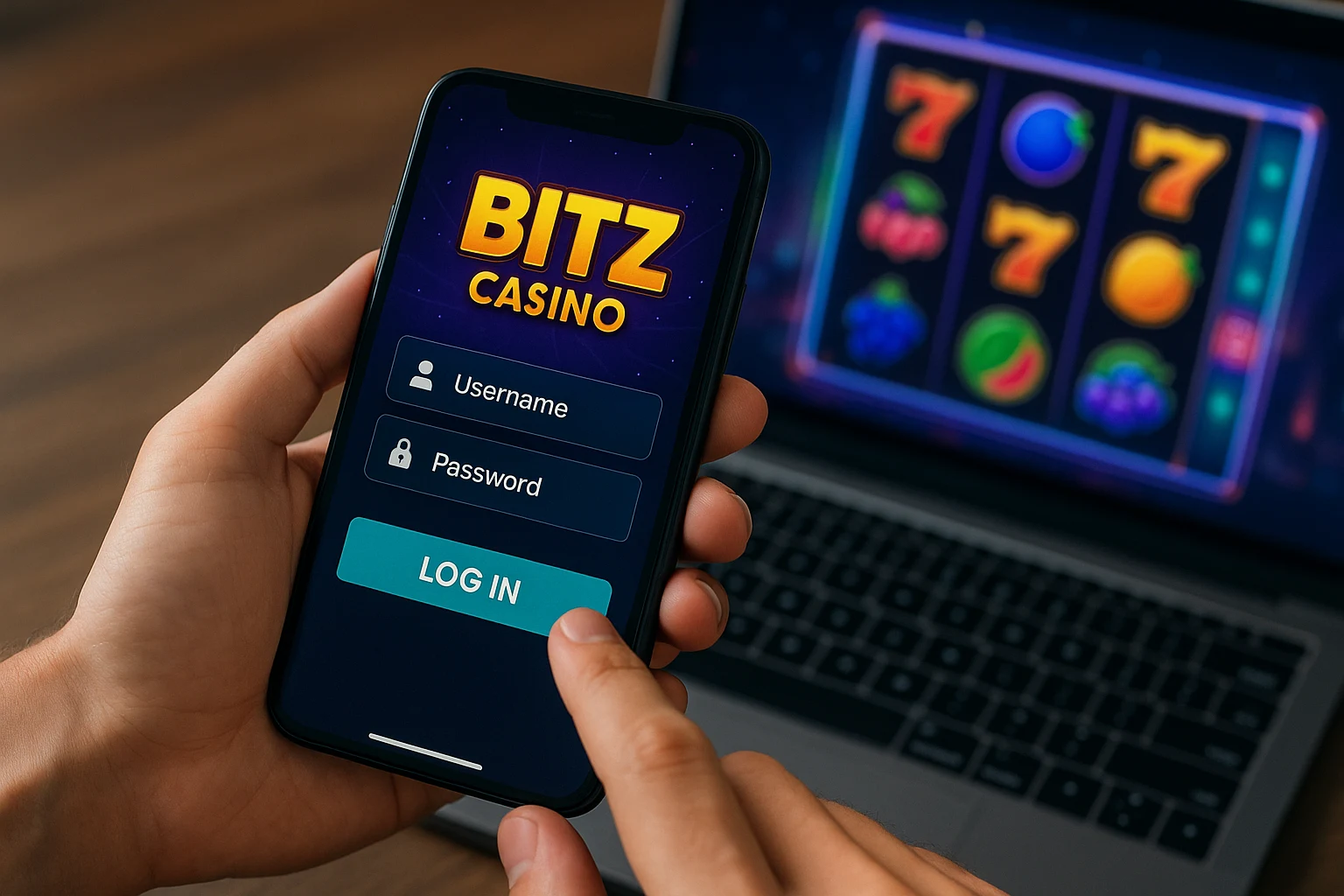 Вхід у Bitz Casino